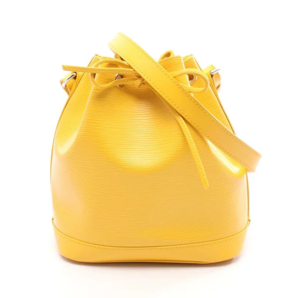 Louis Vuitton Noe Shoulder Bag Leather Epi Yellow
